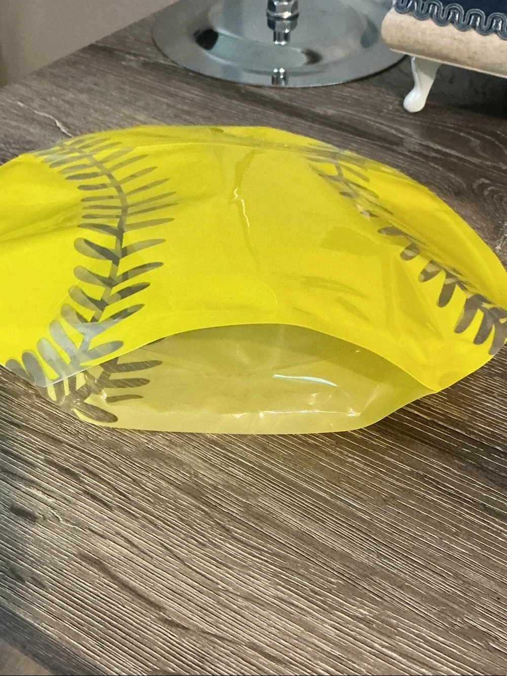 Yellow and Clear Softball Goody Goodie Storage Bags Set of 60 9x9.75 Overall